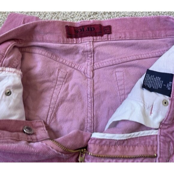 Vintage Solid Jeans Angel Bootcut Stretch Corduroy Pants Pink Cigarette Sz 5 - Picture 10 of 15